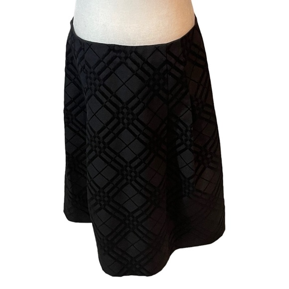 TALBOTS Black knee length A line skirt 14 classic closet staple capsule wardrobe - Picture 4 of 9